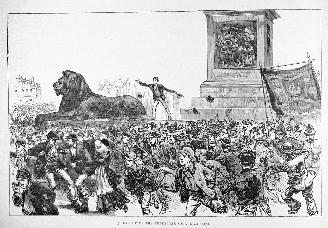 伦敦西区的骚乱：1886年2月13日“伦敦新闻报”对特拉法加广场会议的分歧 作者 英语学校