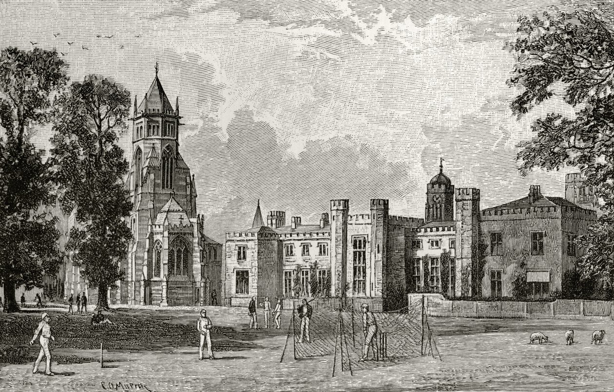 橄榄球学校，来自&39;英国画报杂志&39;，1891-92 作者 英语学校