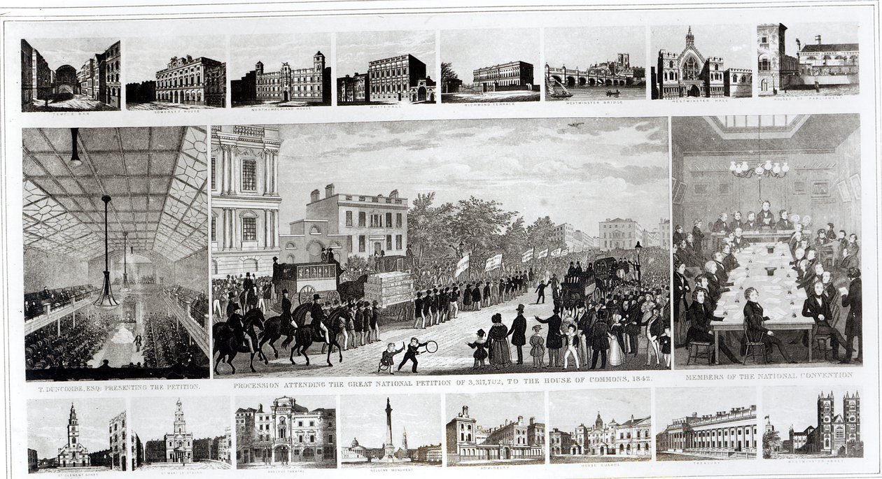 1842年Thomas Duncombe（1796-1861）向议会提交请愿书的场景（见105427） 作者 英语学校