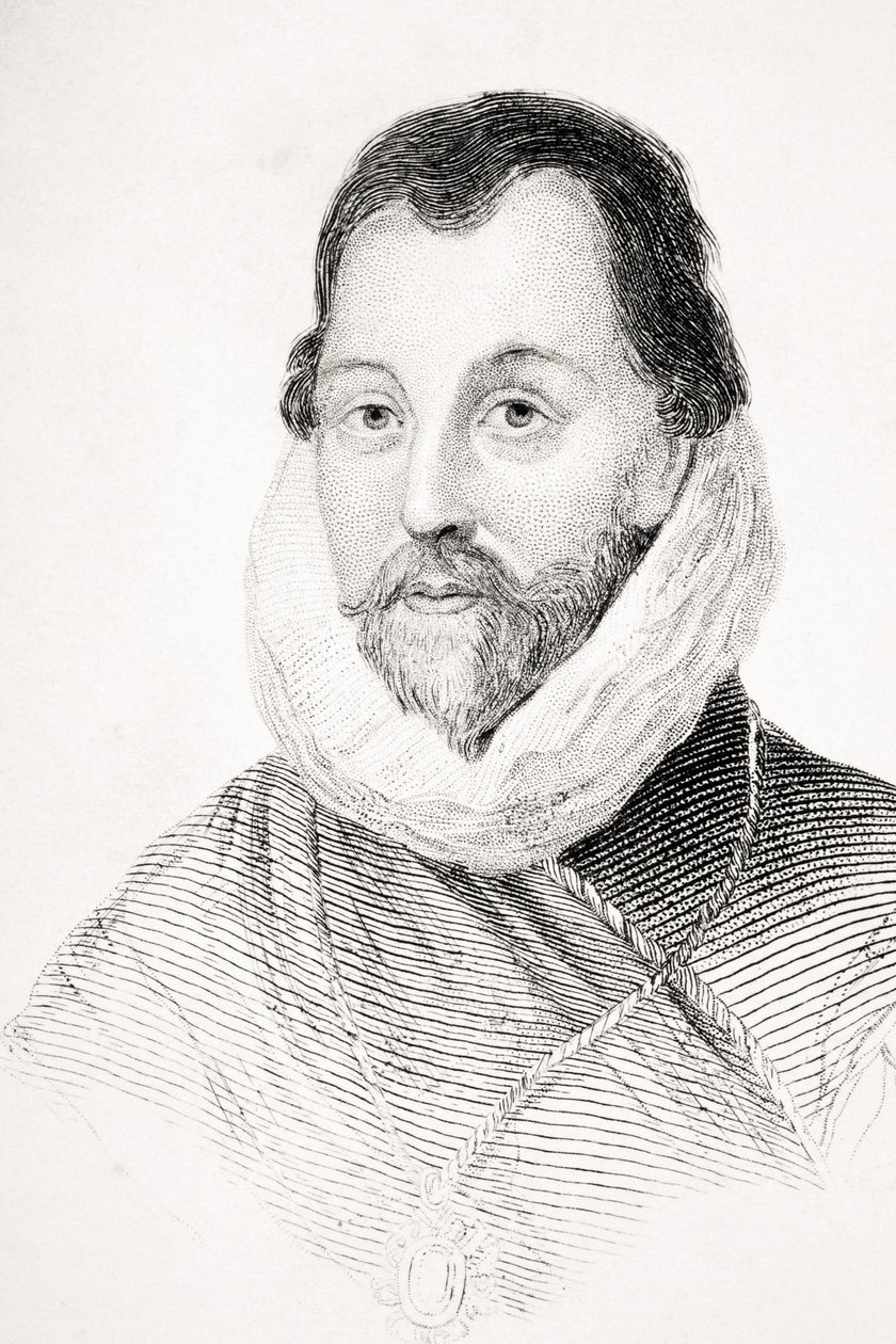 弗朗西斯·德雷克爵士（Sir Francis Drake），由布鲁格勋爵（Lord Brougham）撰写的“旧英格兰的有价值的人”（Old England&39;s Worthies 作者 英语学校