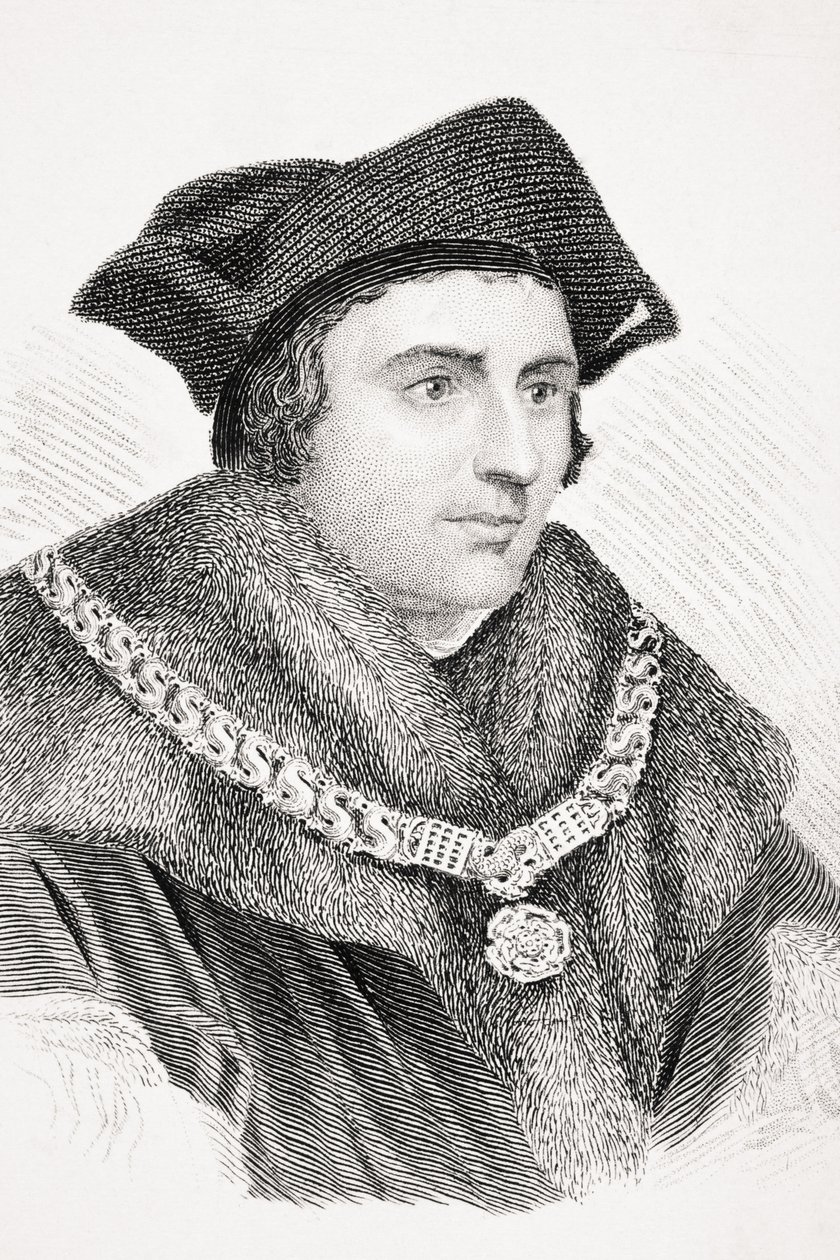 托马斯·莫尔爵士（Sir Thomas More），由布鲁格勋爵（Lord Brougham）撰写的“旧英格兰的骄傲”（Old England&39;s Worthies），于1880年出 作者 英语学校