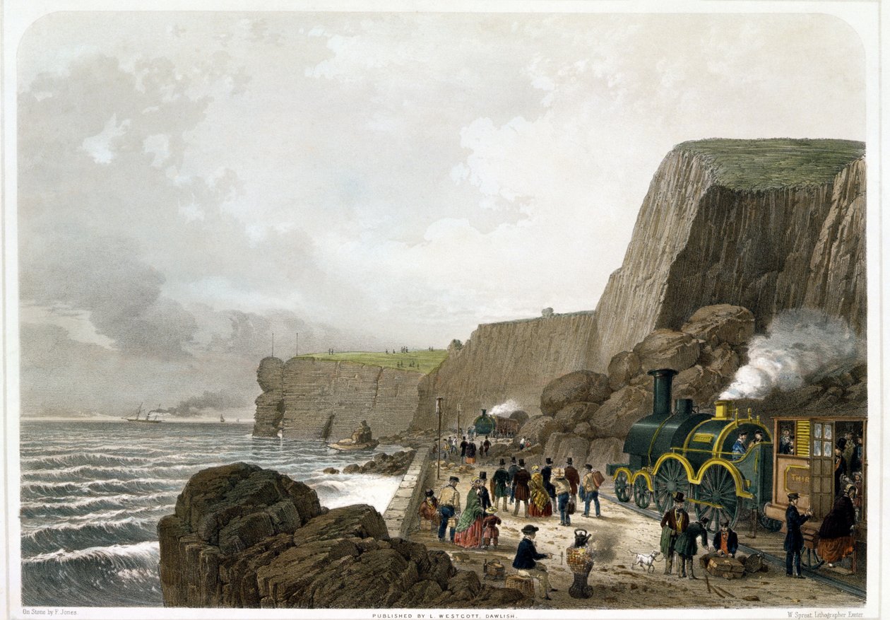 南德文郡铁路：1852年12月29日帕森和文员岩附近的山体滑坡 作者 英语学校