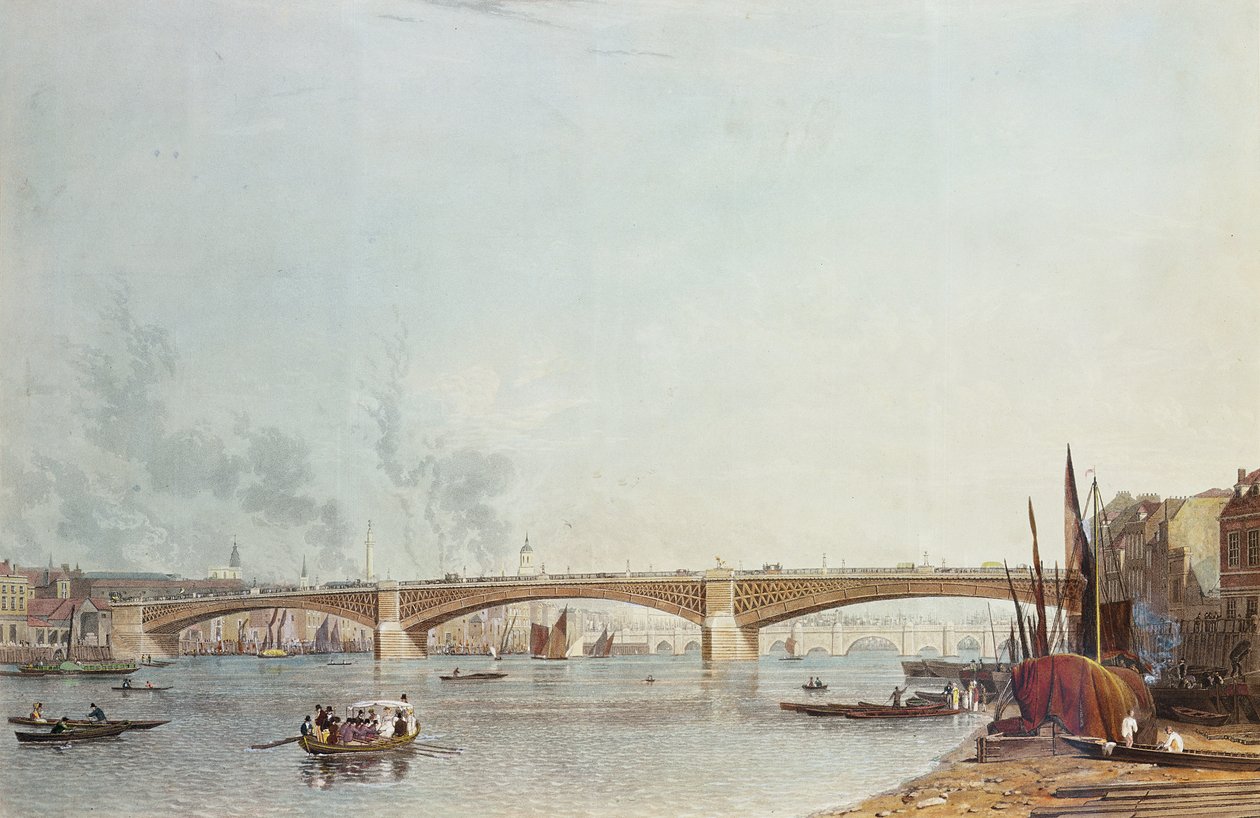 Southwark Bridge，West Front，从Bankside，望向伦敦桥 作者 英语学校