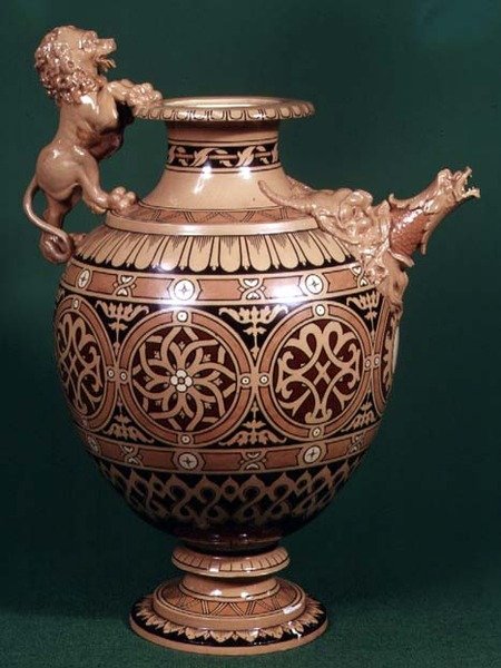 Staffordshire Ewer，展出1862年（陶瓷） 作者 英语学校