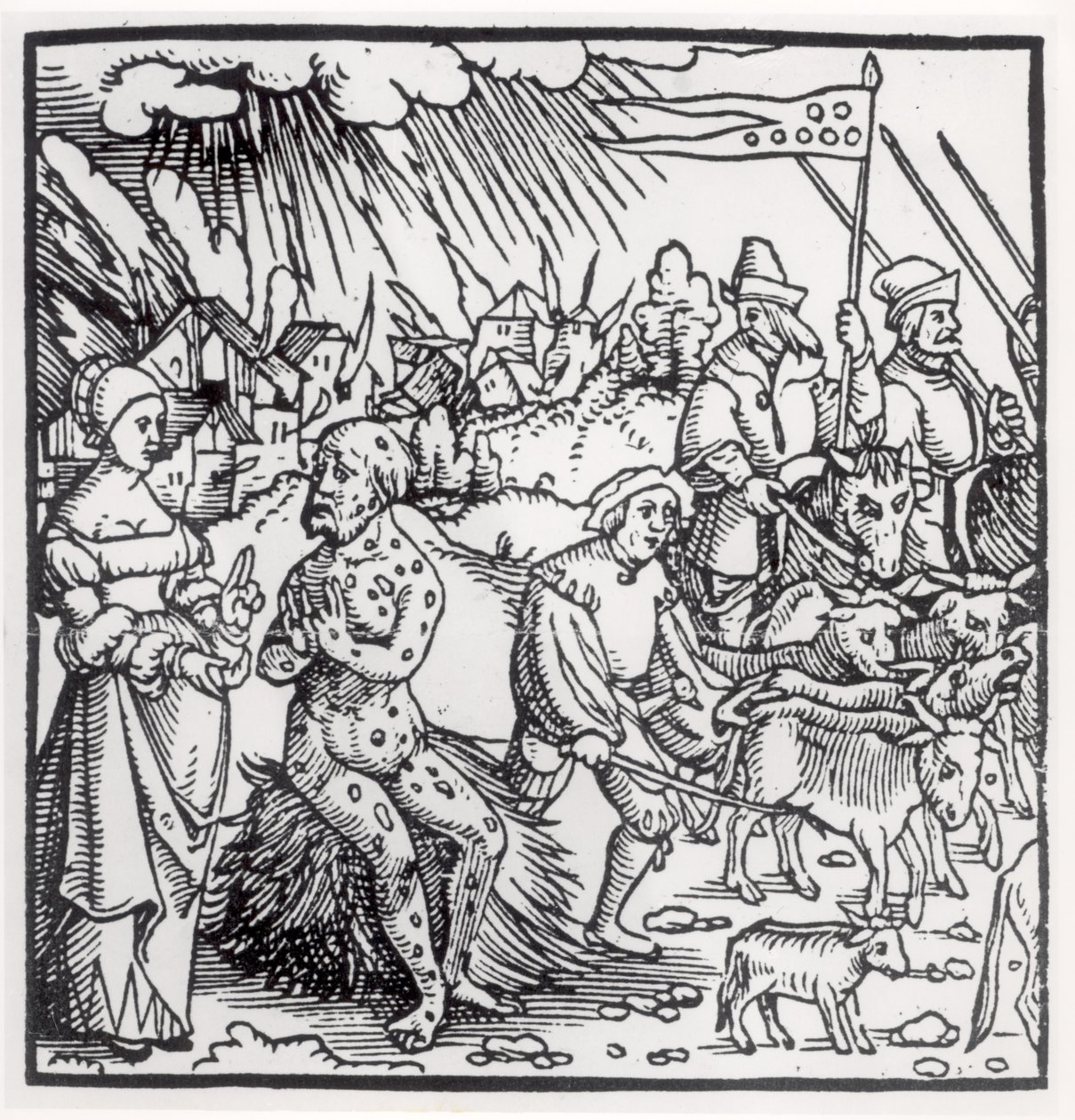 黑死病，1348年 作者 英语学校