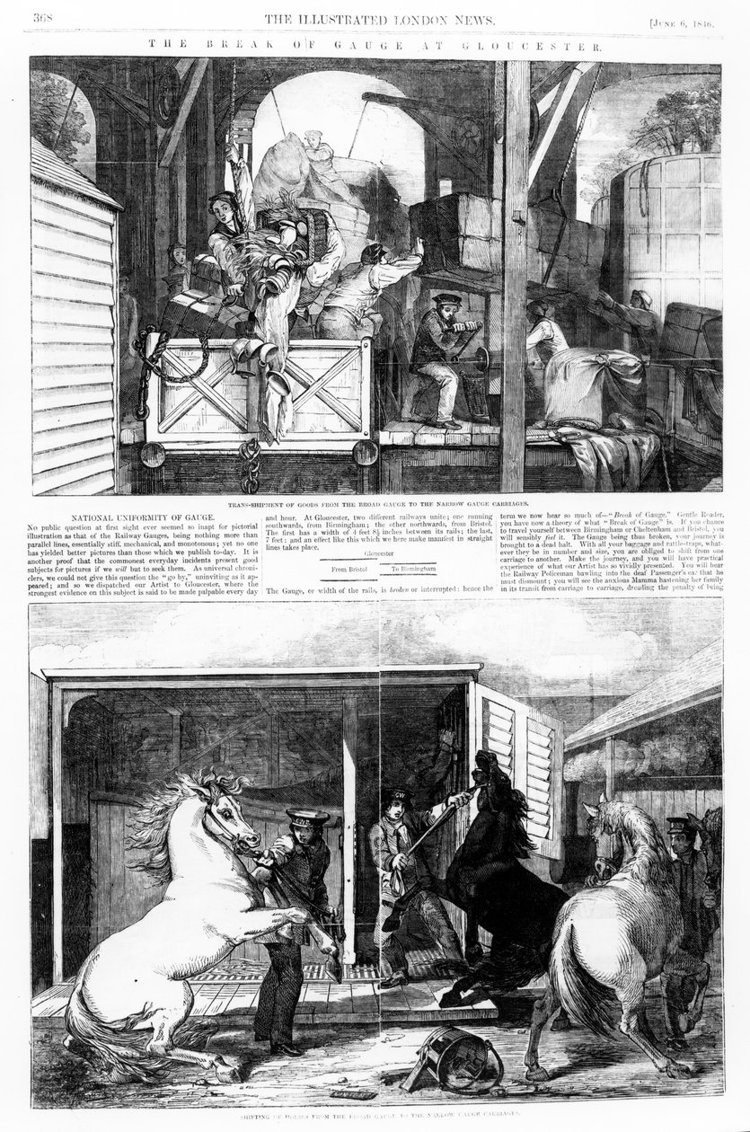 格洛斯特的衡量标准，1846年6月6日的“插图伦敦新闻”插图 作者 英语学校