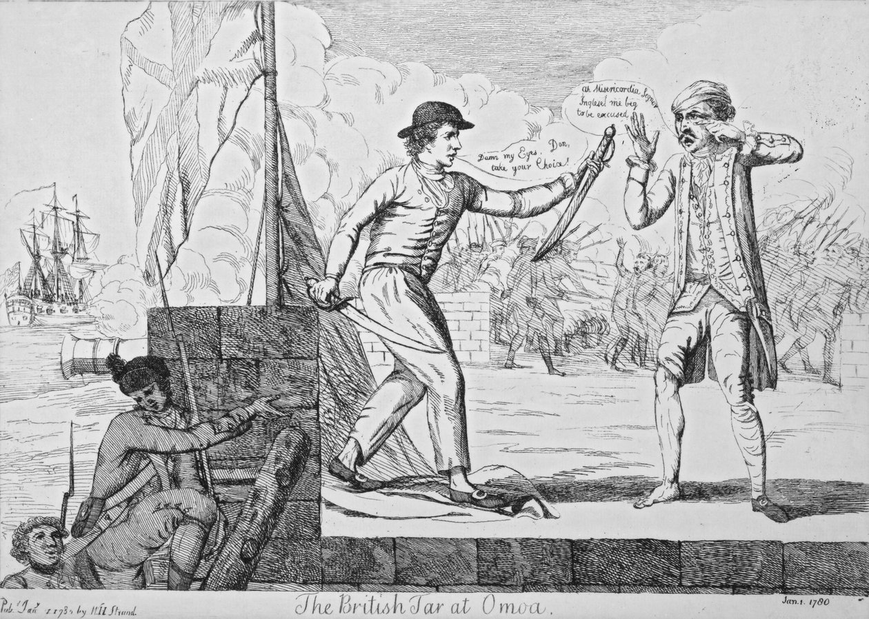 英国焦油在Omoa，1780年 作者 英语学校