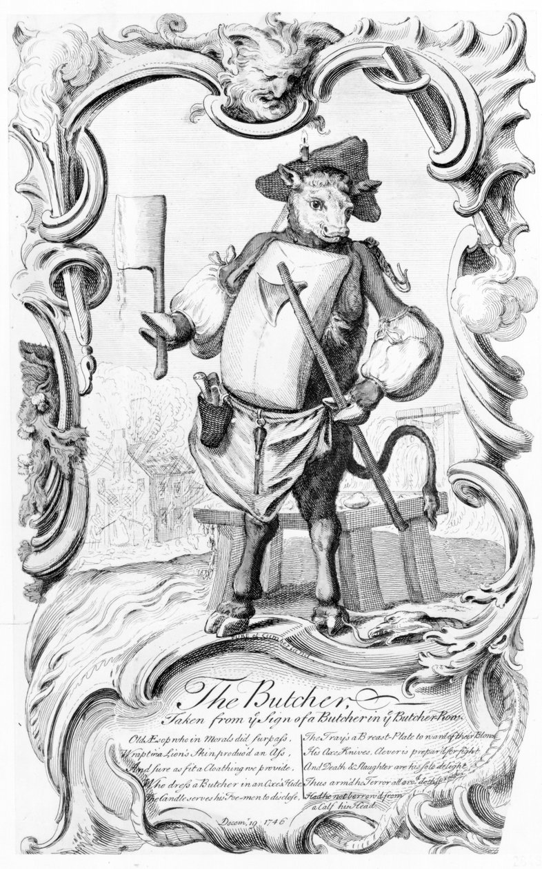 屠夫，1746年出版 作者 英语学校