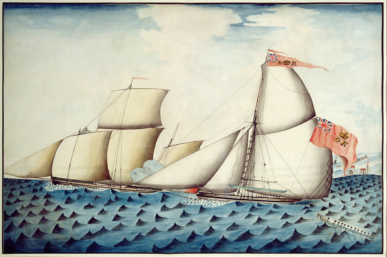 The Bad Brothers的四大兄弟的捕获，收入切割，c.1823（笔和wc） 作者 英语学校