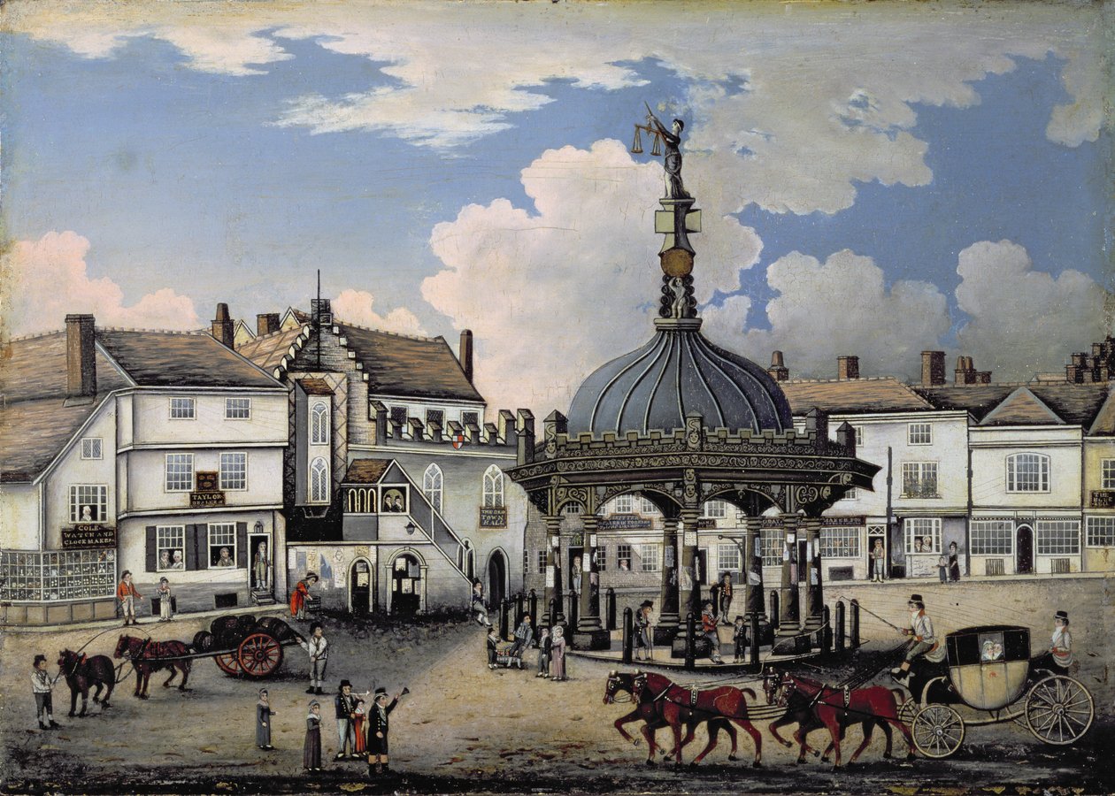 Cornhill，Ipswich，c.1800（董事会） 作者 英语学校