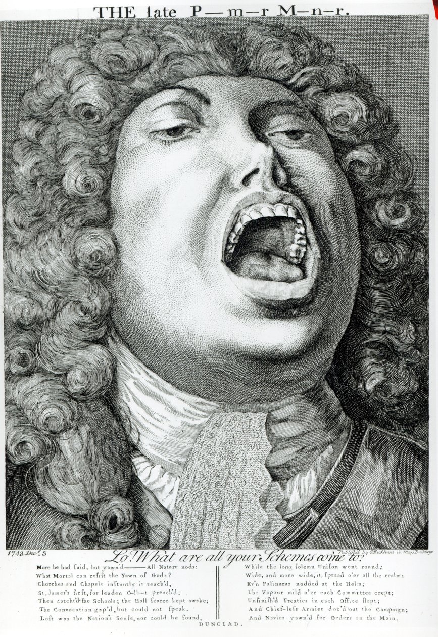 晚期总理，由G. Bickham，Mays Buildings，Covent Garden，1743年出版 作者 英语学校