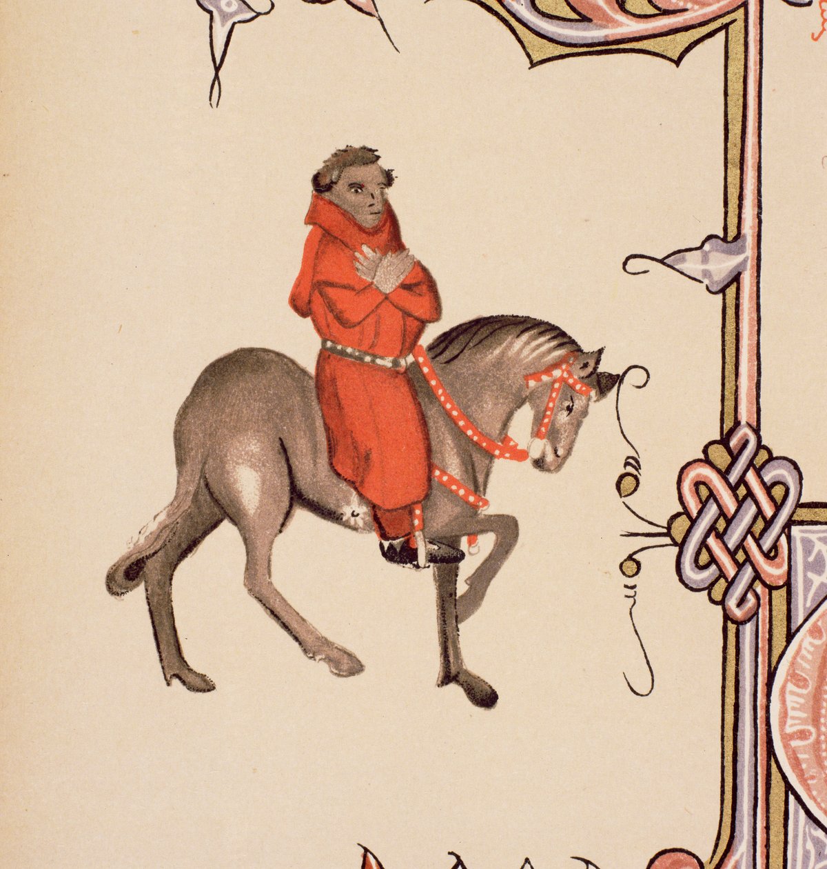 The Parson，详细信息来自The Canteruby Tales，作者Geoffrey Chaucer（c.1342-1400）Ellesmere Manuscript，传真版，1911年（原始细节见128919） 作者 英语学校