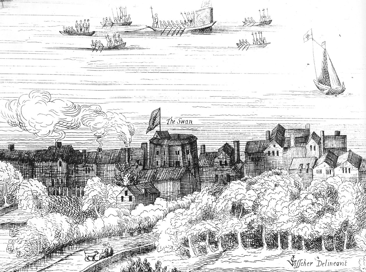 银行边的天鹅剧院，它出现在1614年 作者 英语学校
