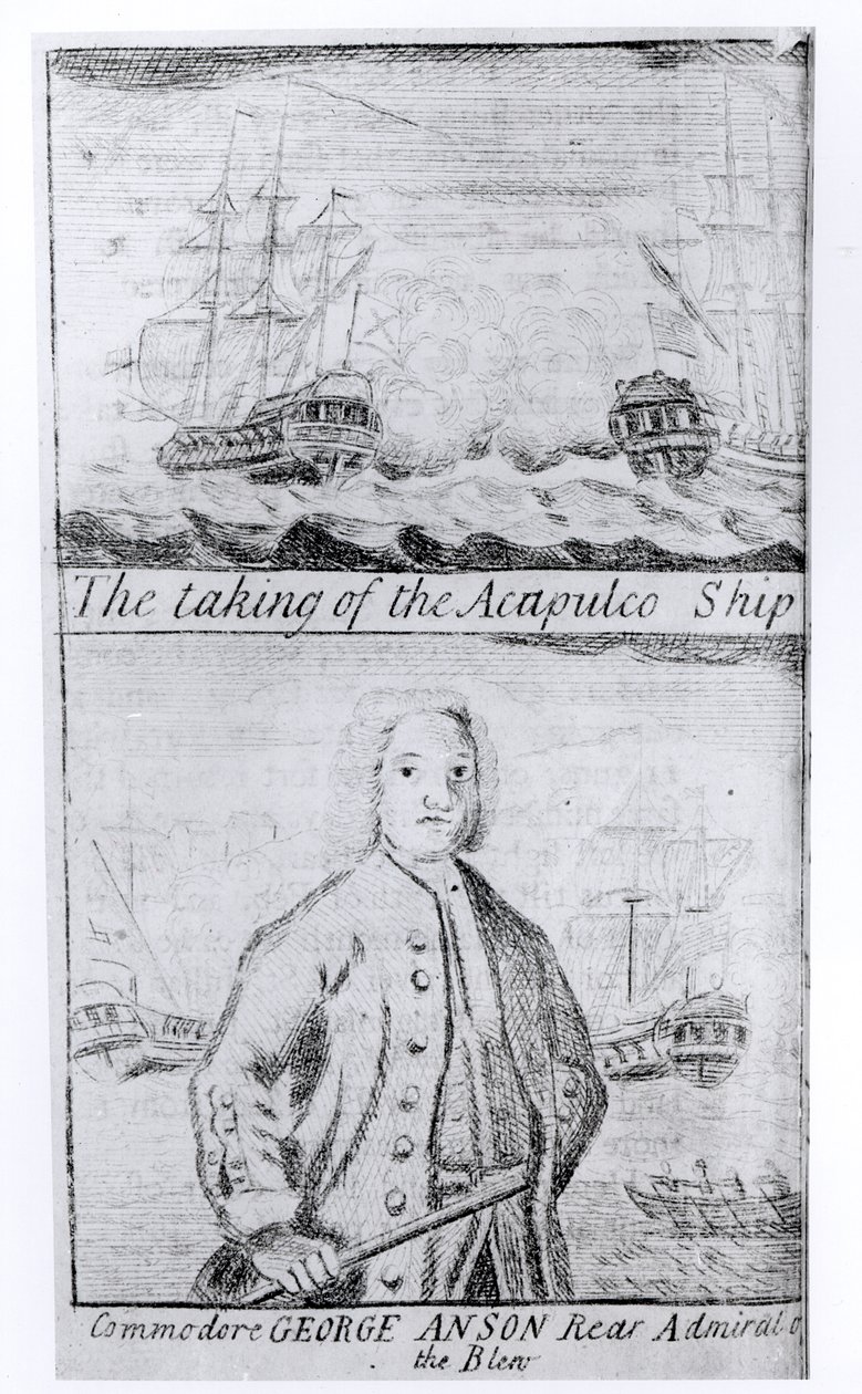 拍摄阿卡普尔科船，1743年6月20日 作者 英语学校
