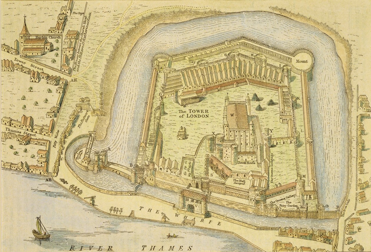 伦敦塔，由W. Haiward和J. Gascoyne于1597年进行的一项调查 作者 英语学校