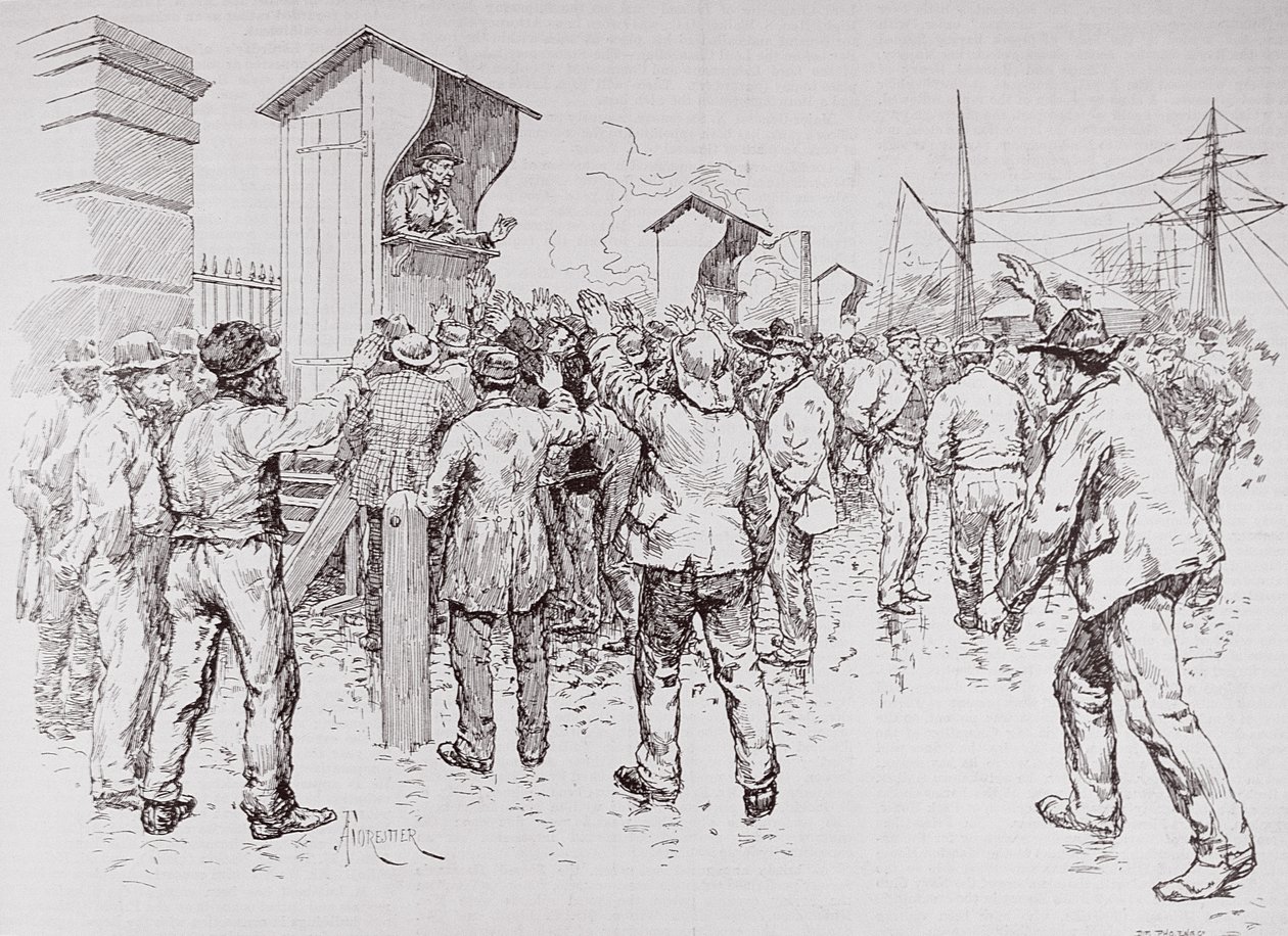 伦敦失业者：1886年2月20日“伦敦新闻报”对西印度码头的码头工人的吸引力 作者 英语学校