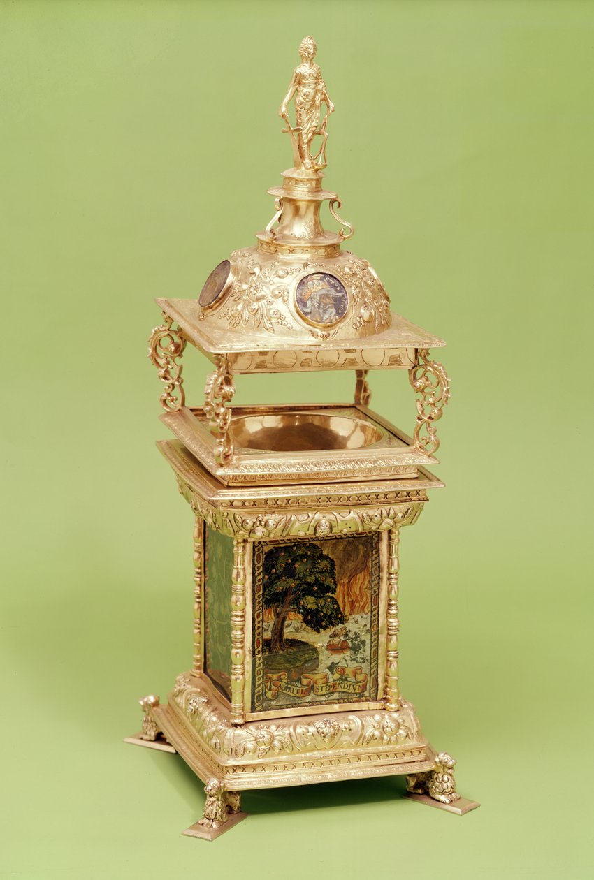 Vyvyan盐，1592-93（镀银玻璃镀银） 作者 英语学校