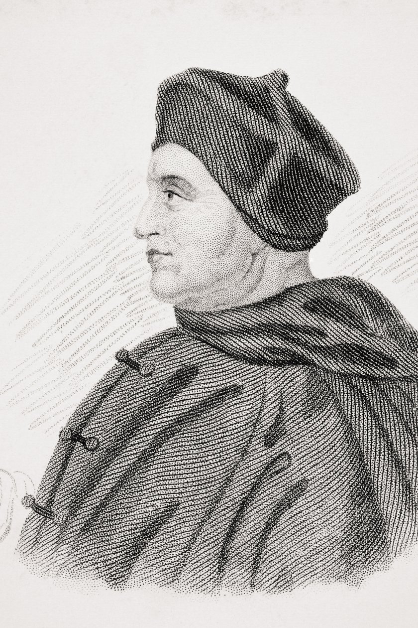 Thomas Wolsey，来自Brougham勋爵的&39;Old England&39;s Worthies&39;的插图，出版于1880年 作者 英语学校
