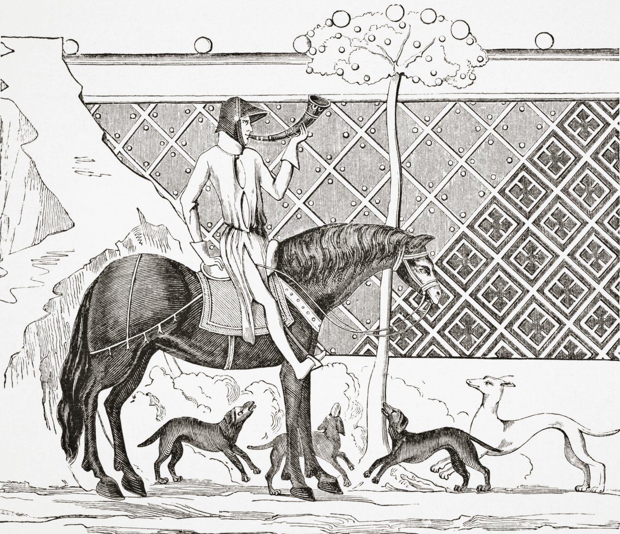 特里斯坦在大通，1878年 作者 英语学校