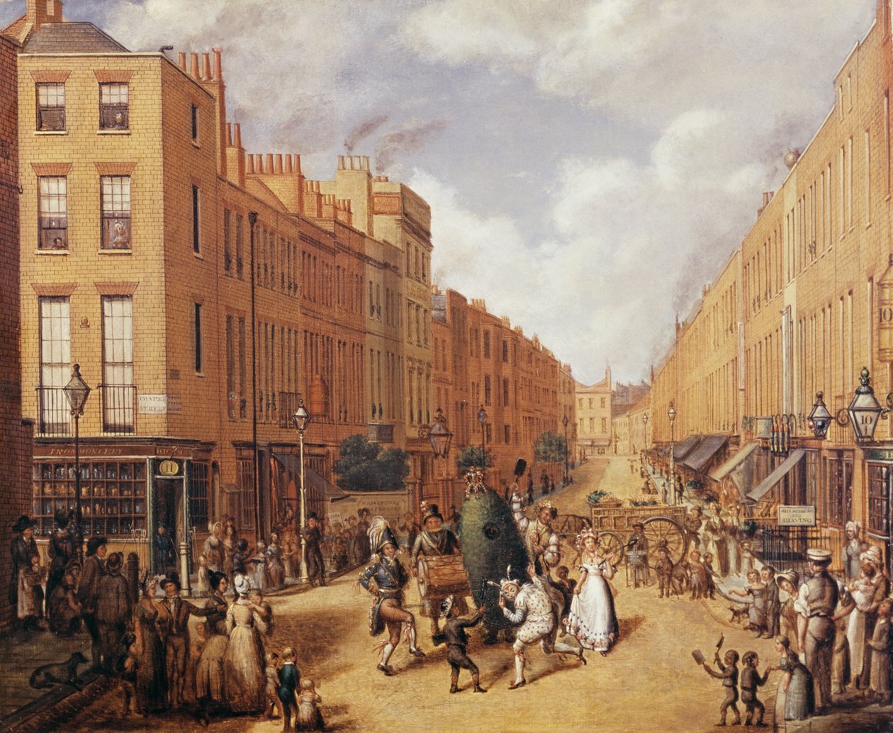 在帕丁顿附近的上利森街，c.1837 作者 英语学校