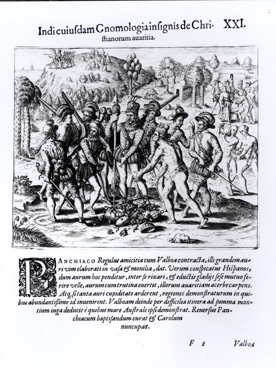 Vasco Nunez de Balboa（1475-1519）展示了基督徒的谬误 作者 英语学校