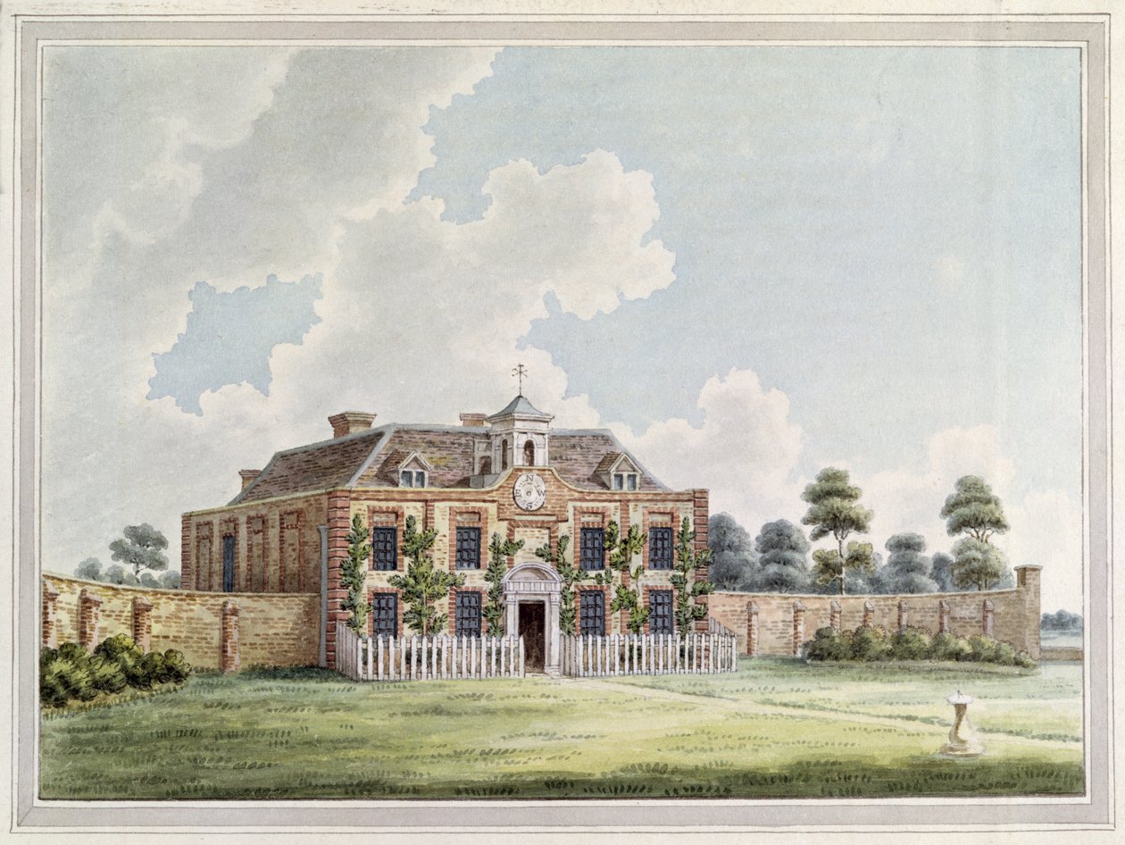 Dawley House，Harlington，Middlesex，c.1820（彩色雕刻） 作者 英语学校