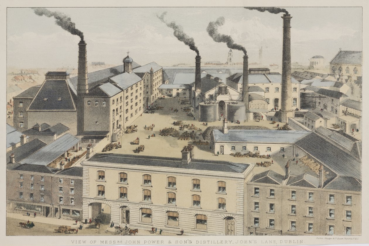 鉴于Messrs.John Power＆Sons Distillery，Johns Lane，Dublin，c.1845 作者 英语学校