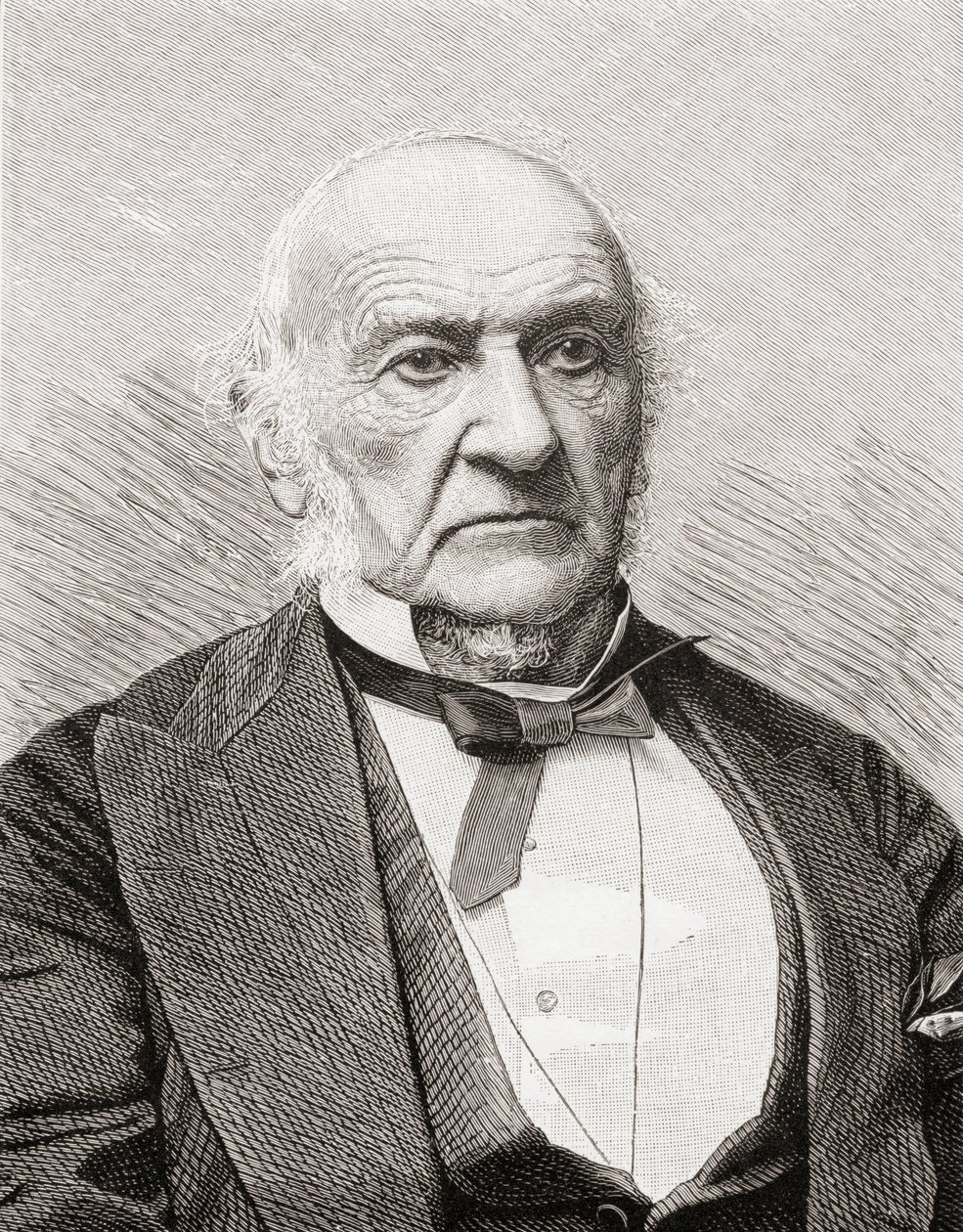 William Gladstone，来自&39;Gladstone：The Man and the Statesman&39;，作者David Williamson，于1898年出版 作者 英语学校