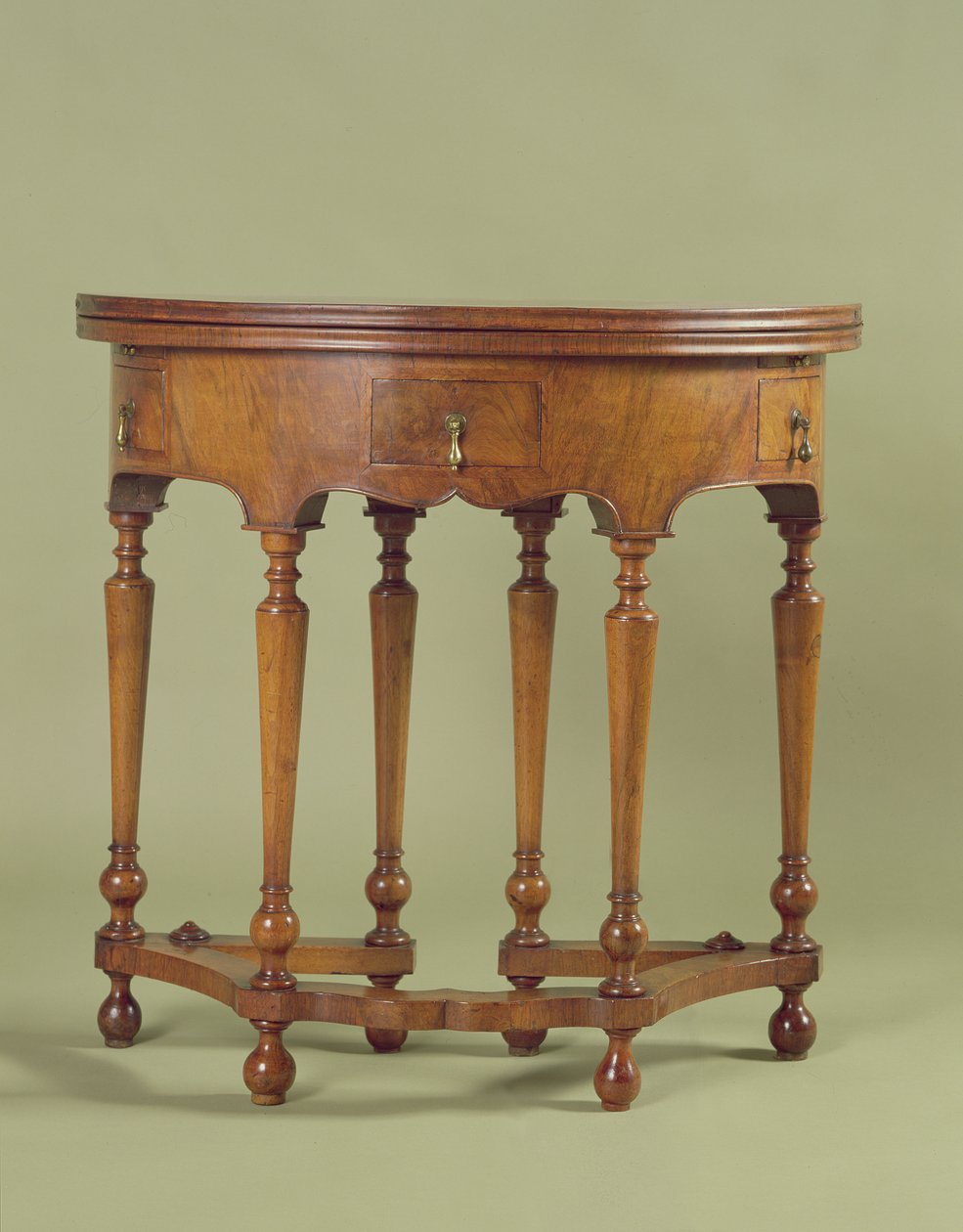 威廉和玛丽卡表，c.1690（核桃） 作者 英语学校