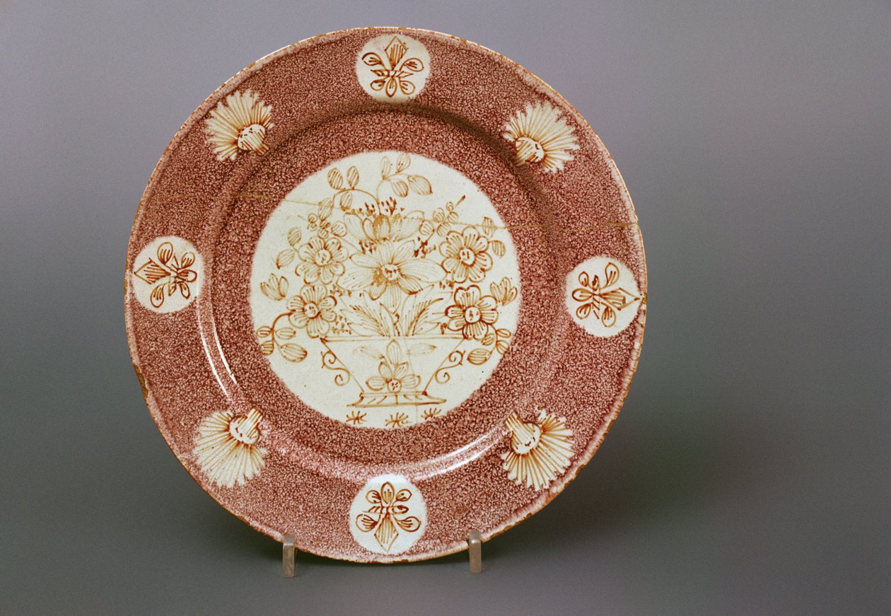 Wincanton delftware牌照，c.1745（陶瓷） 作者 英语学校