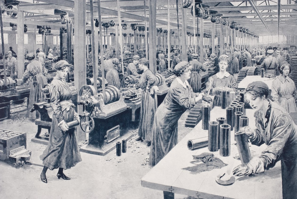1915年在军火工厂工作的妇女 作者 英语学校