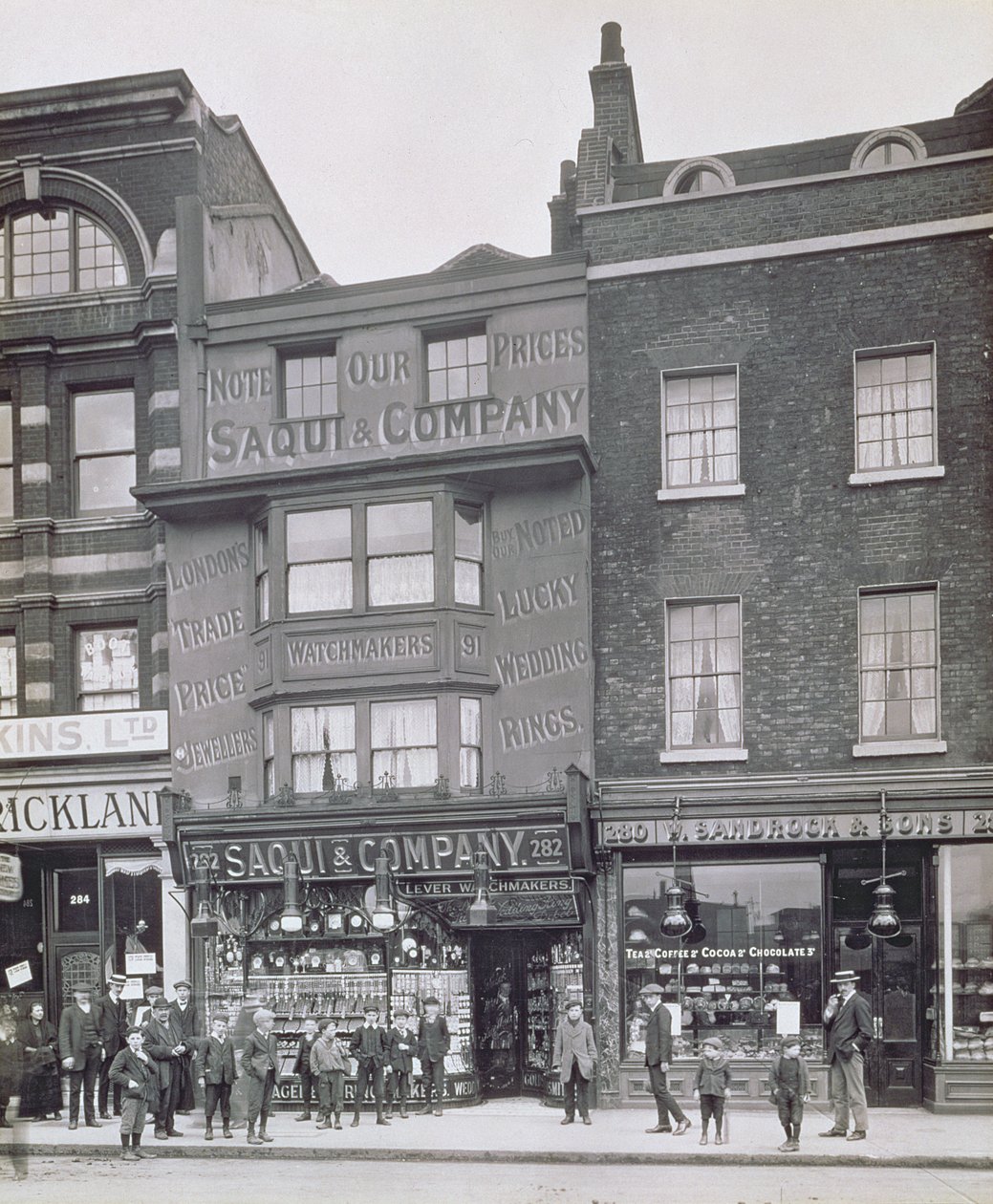 Bishopsgate，来自Alfred und John Bool的历史性伦敦建筑（1850-1900）和Henry Dixon（1820-92） 作者 英国摄影师