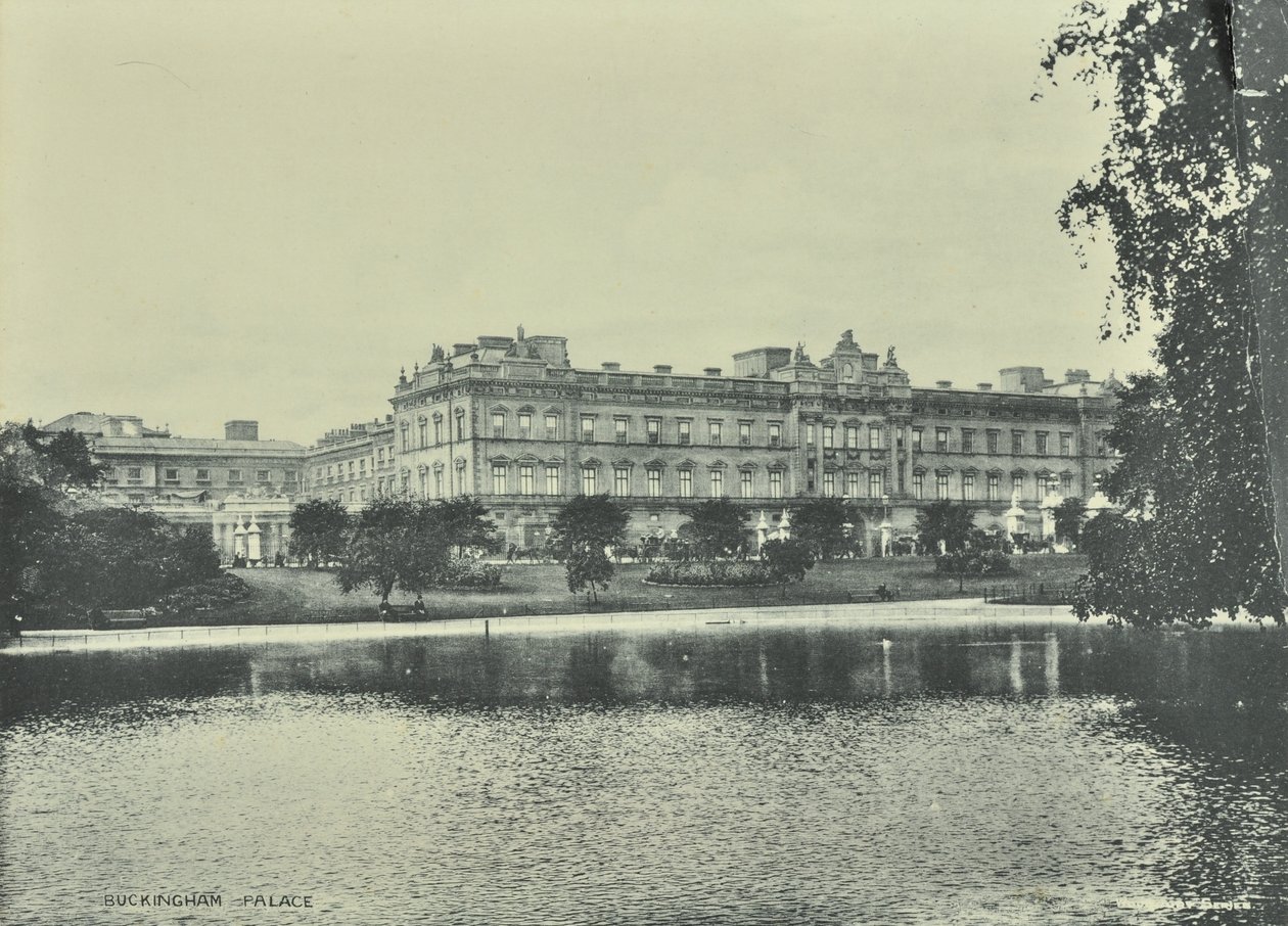白金汉宫，白金汉宫，威斯敏斯特LB：全景，1896年 作者 英国摄影师