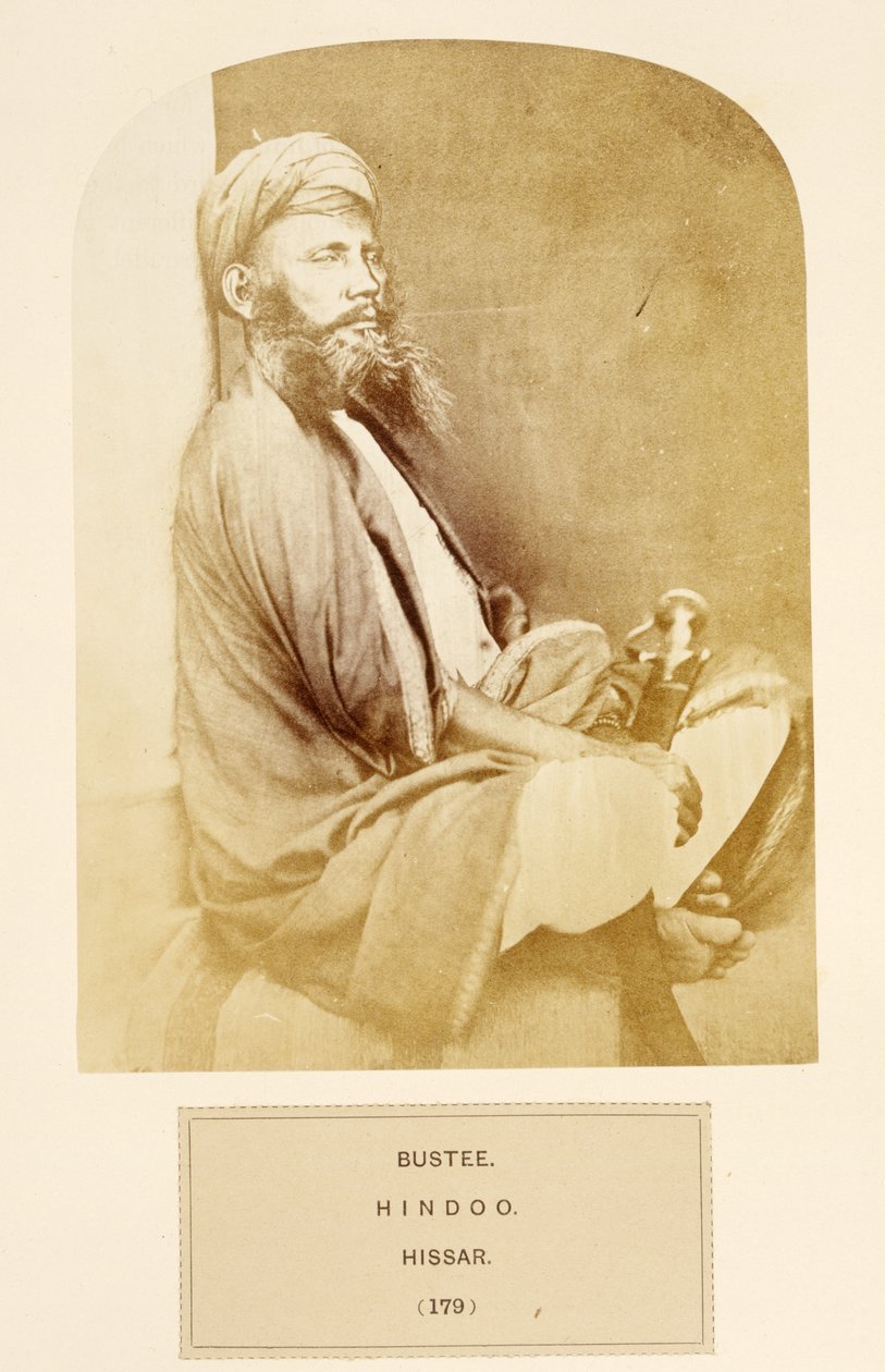 Bustee，Hindu，Hissar，来自印度人民，J. Forbes Watson，1868年出版（蛋白印刷） 作者 英国摄影师