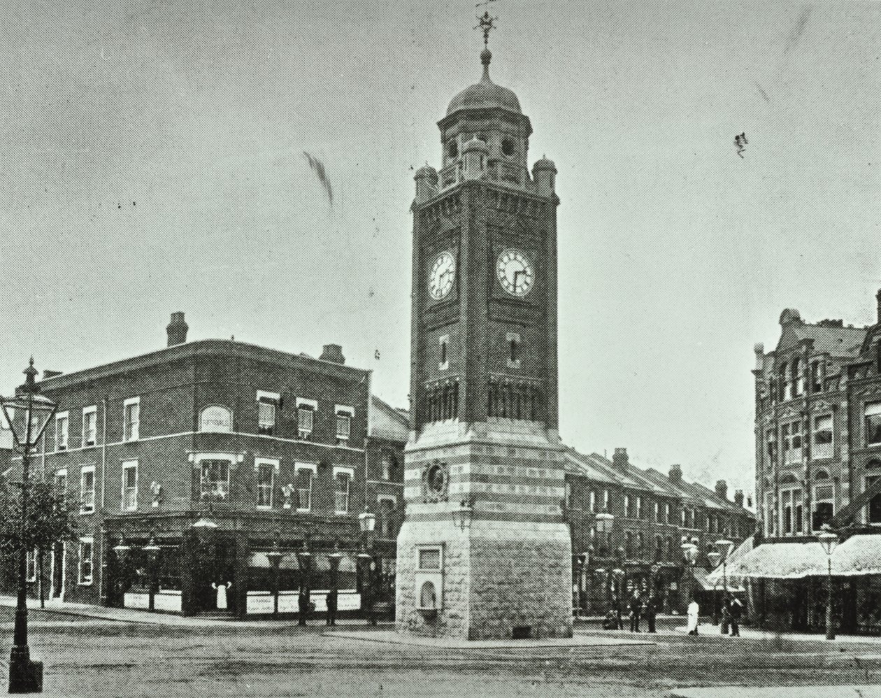 钟楼，百老汇，Crouch End，1890 作者 英国摄影师