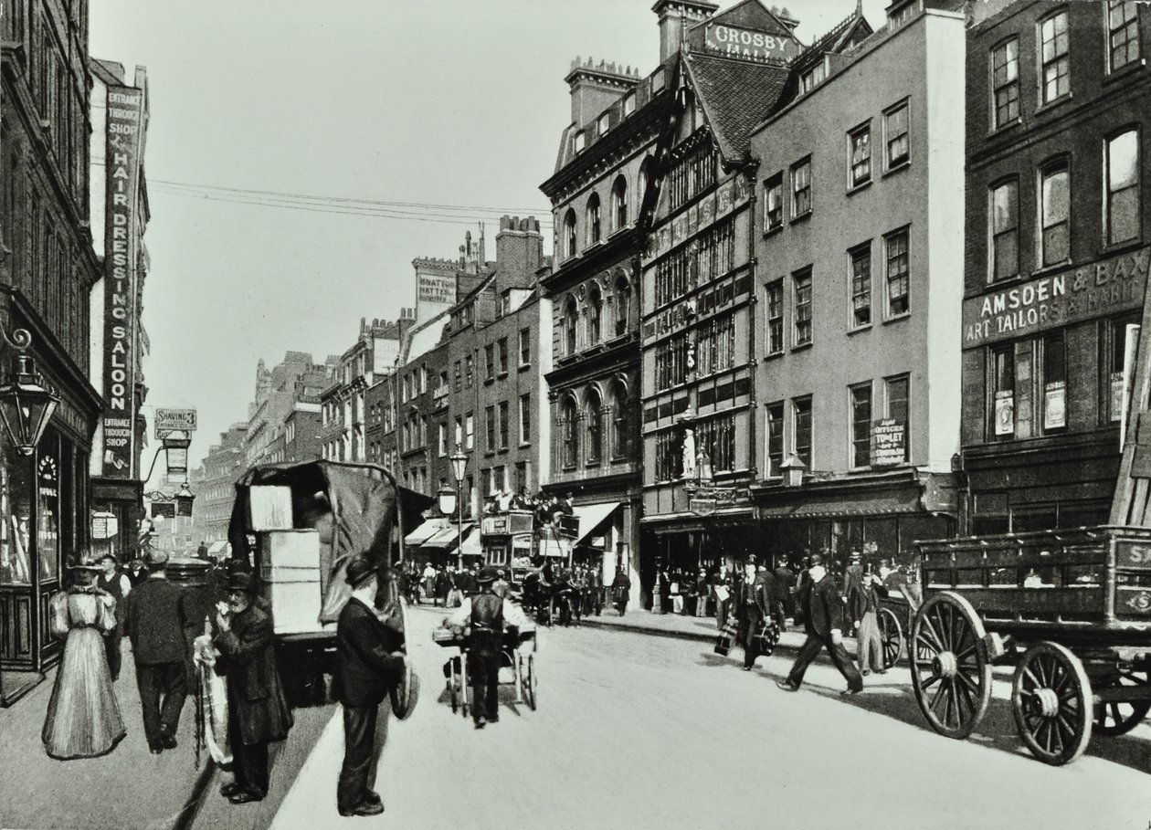 Cishby Hall，Bishopsgate：东边，伦敦，1890年 作者 英国摄影师