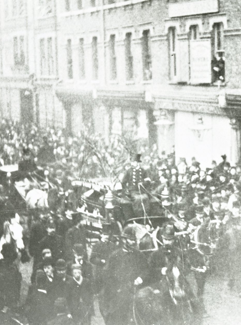 1892年伦敦西诺伍德的查尔斯哈顿司布真的葬礼游行 作者 英国摄影师
