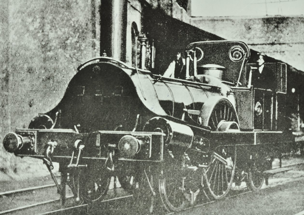 大东方铁路（伦敦和黑墙部分）单驱动坦克机车，1860年 作者 英国摄影师