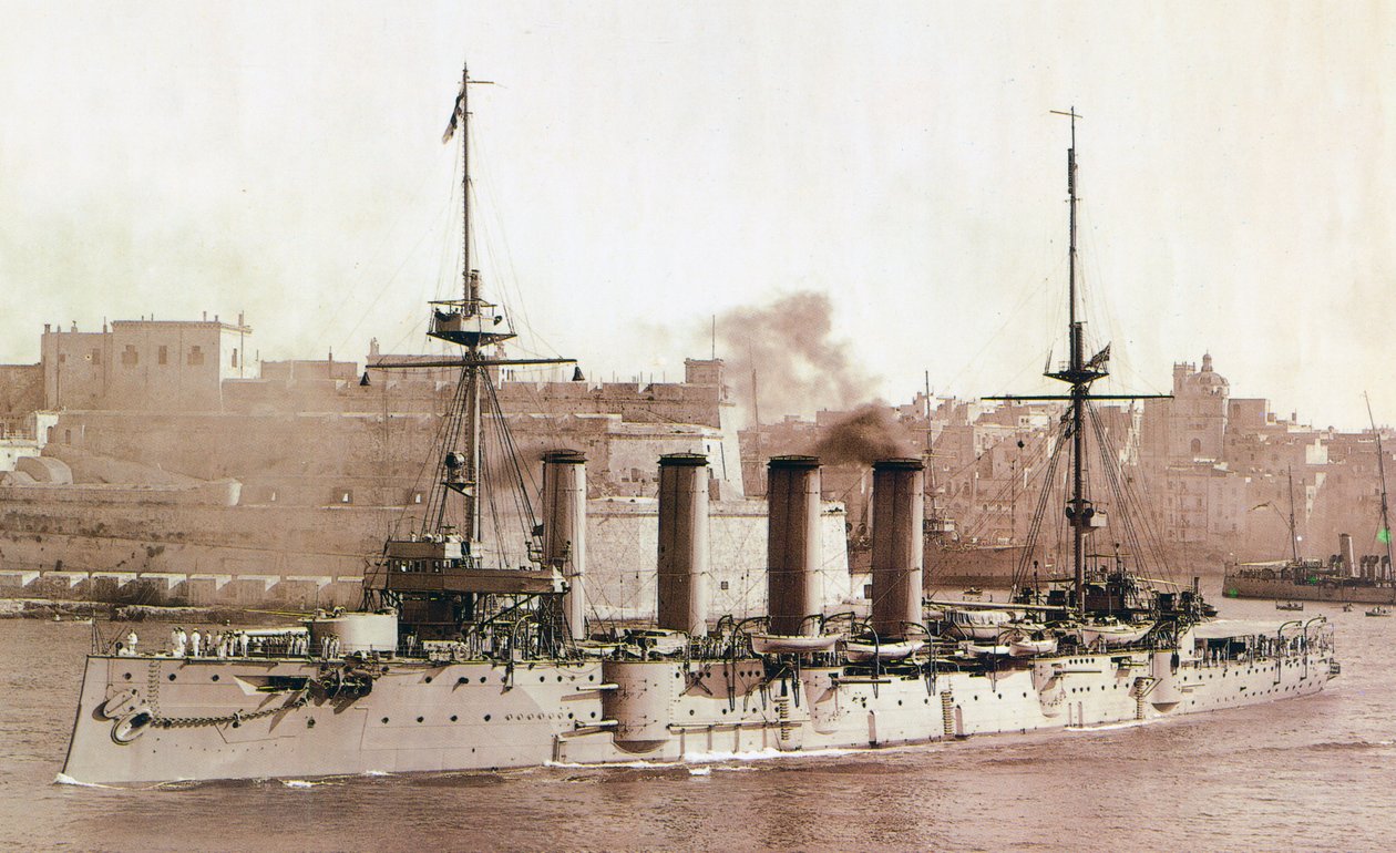 HMS Aboukir，1902年（棕褐色印刷品） 作者 英国摄影师