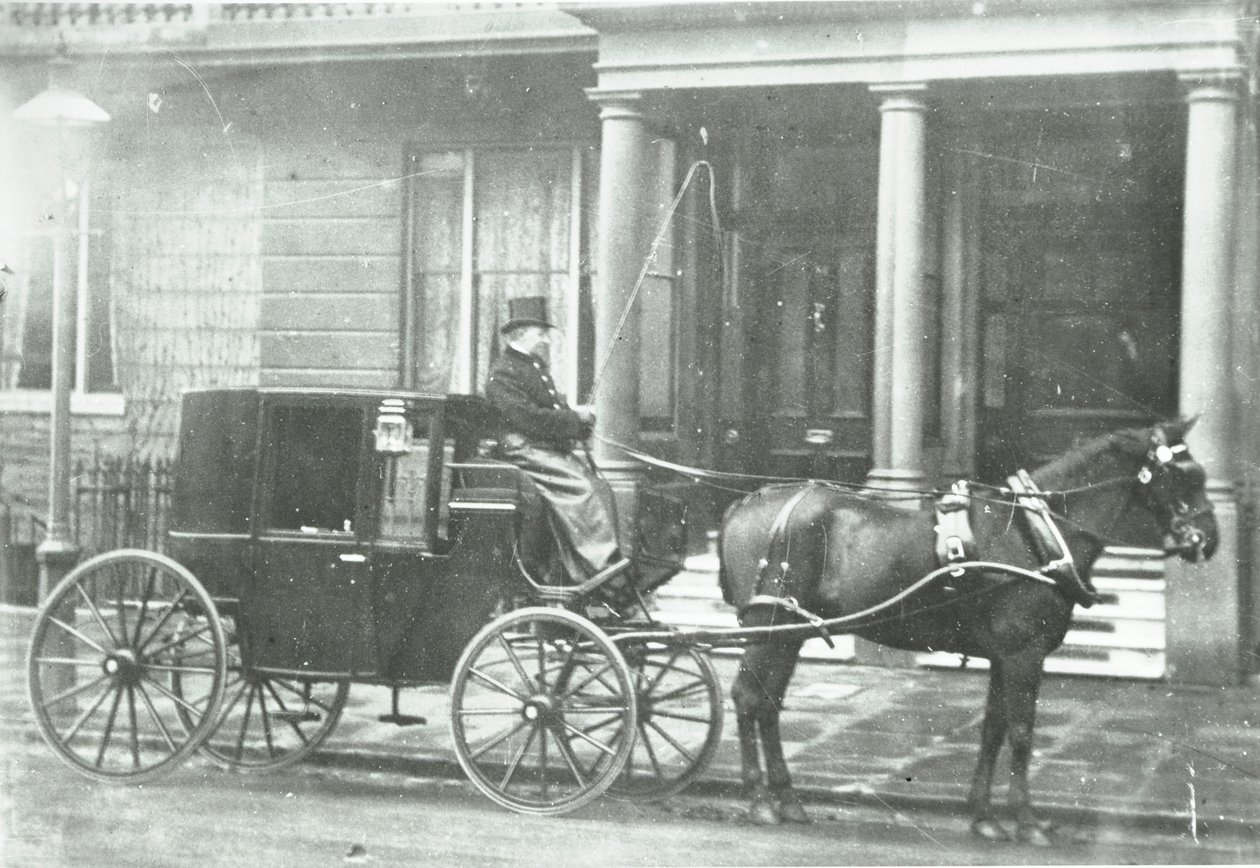 马车，1890年 作者 英国摄影师