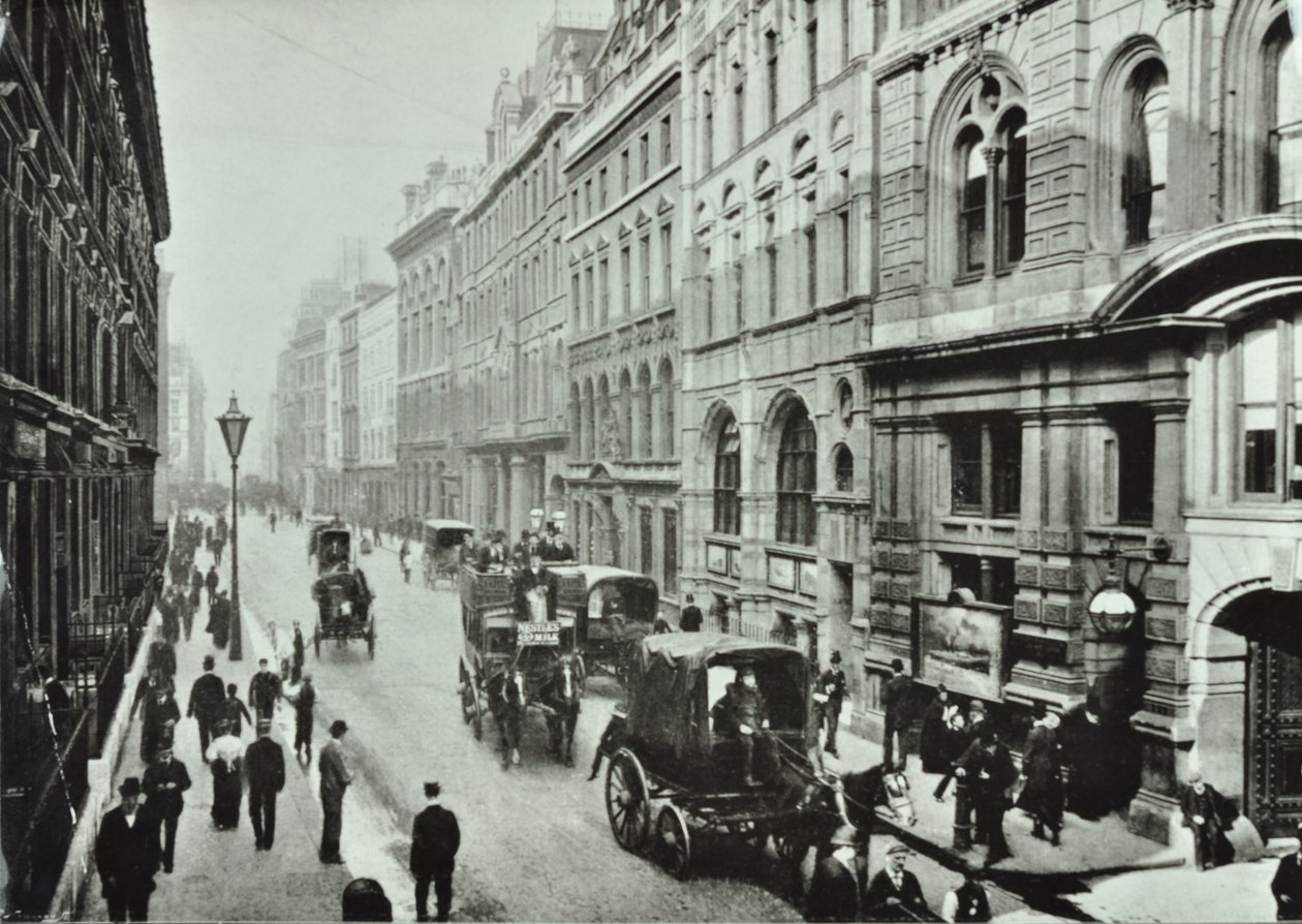 伦敦市Leadenhall街，1895年 作者 英国摄影师
