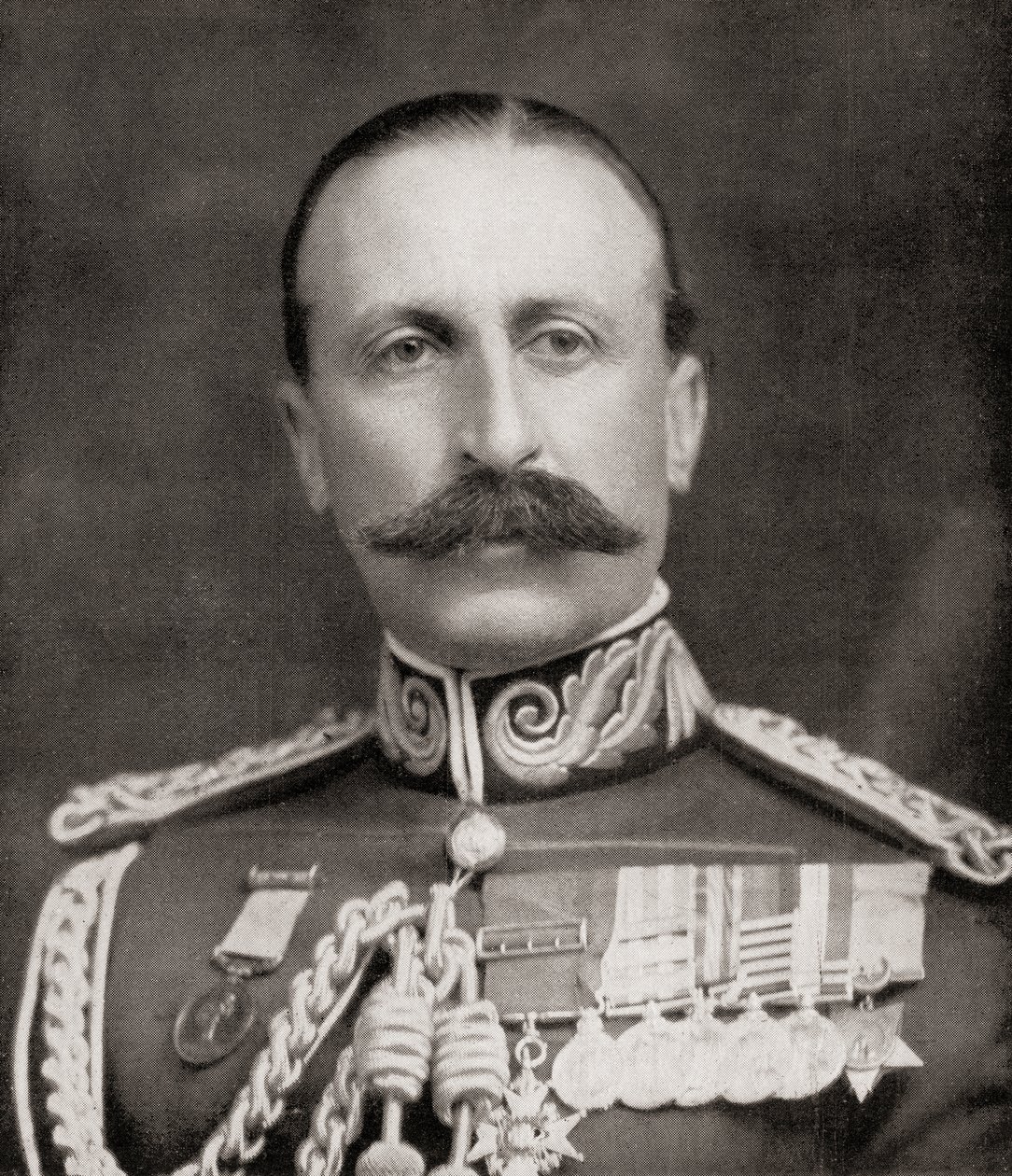1915年，“画报战争新闻”中的埃德温·阿尔弗雷德·赫维·艾尔德森中将 作者 英国摄影师