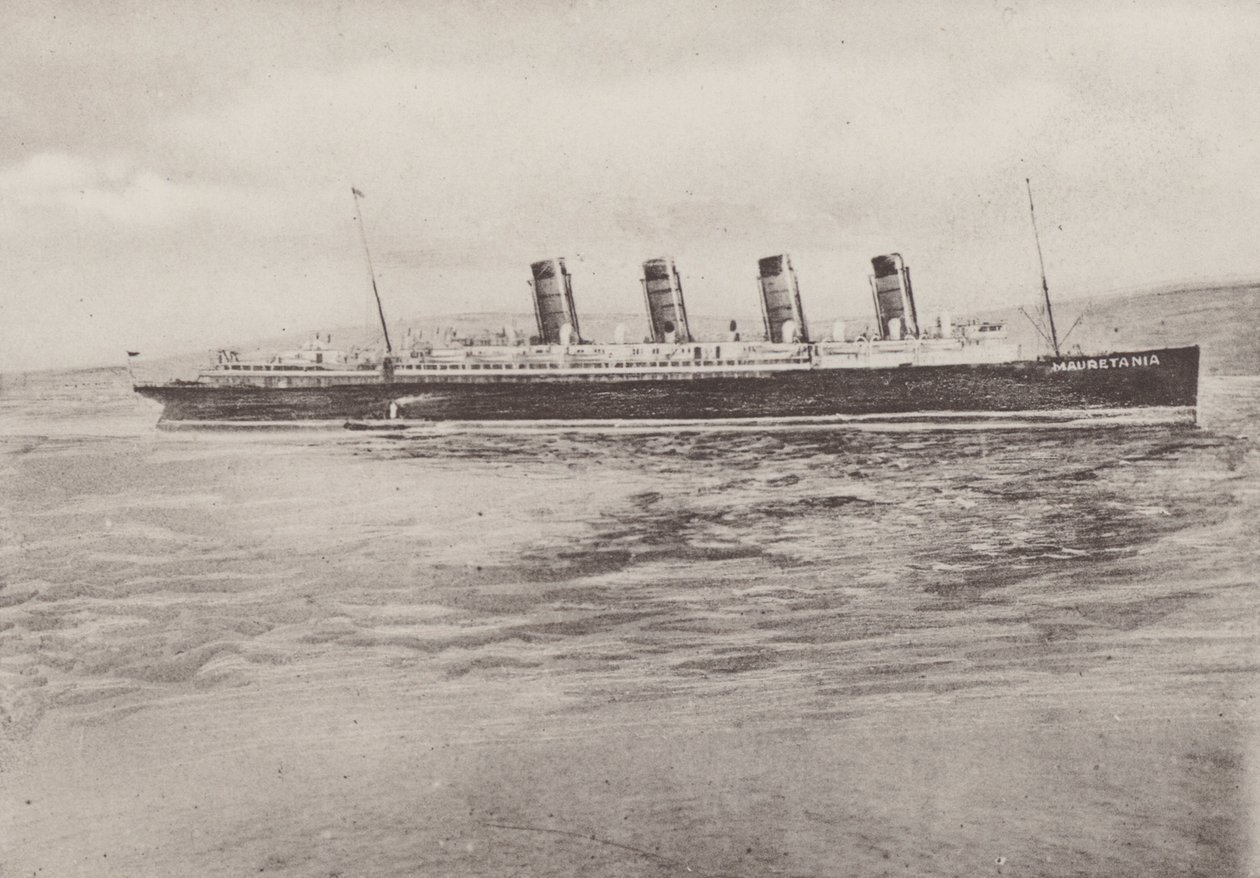 MSS "Mauretania" (b/w photo) 作者 英国摄影师