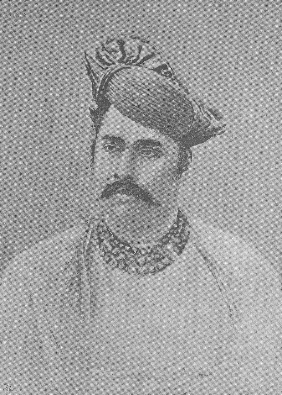 印多尔的Maharaja Shivaji Rao Holkar 作者 英国摄影师