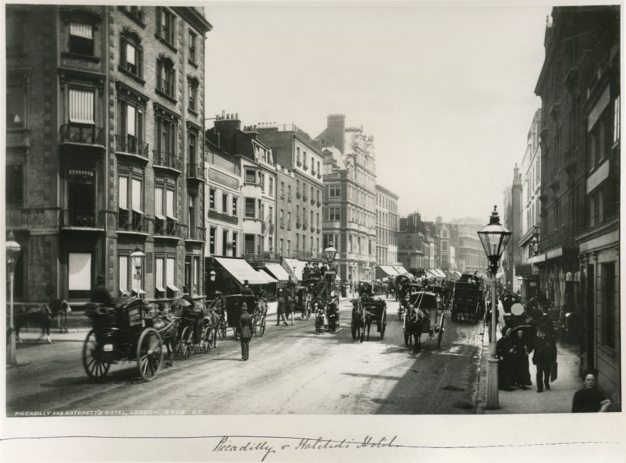 伦敦皮卡迪利和哈切特酒店，约建于1887年（相册打印） 作者 英国摄影师