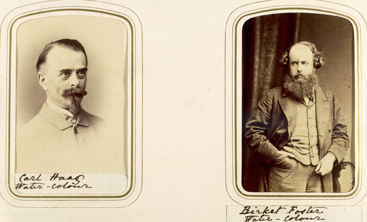 Carl Haas和Myles Birket Foster的肖像（棕褐色照片） 作者 英国摄影师