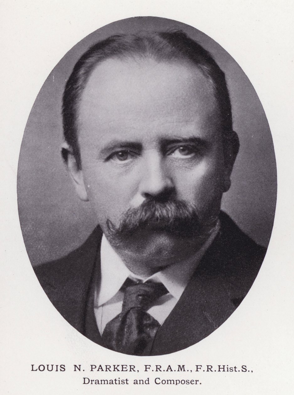 伦敦杰出人物：Louis N Parker（黑白照片） 作者 英国摄影师