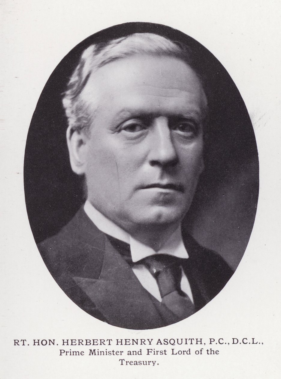 伦敦杰出人物：Rt Hon Herbert Henry Asquith（黑白照片） 作者 英国摄影师
