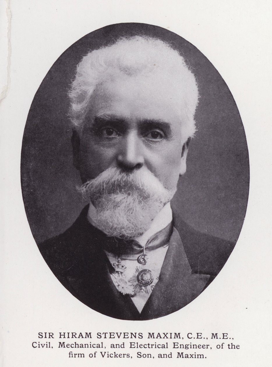Prominent Men of London: Sir Hiram Stevens Maxim (b/w photo) 作者 英国摄影师