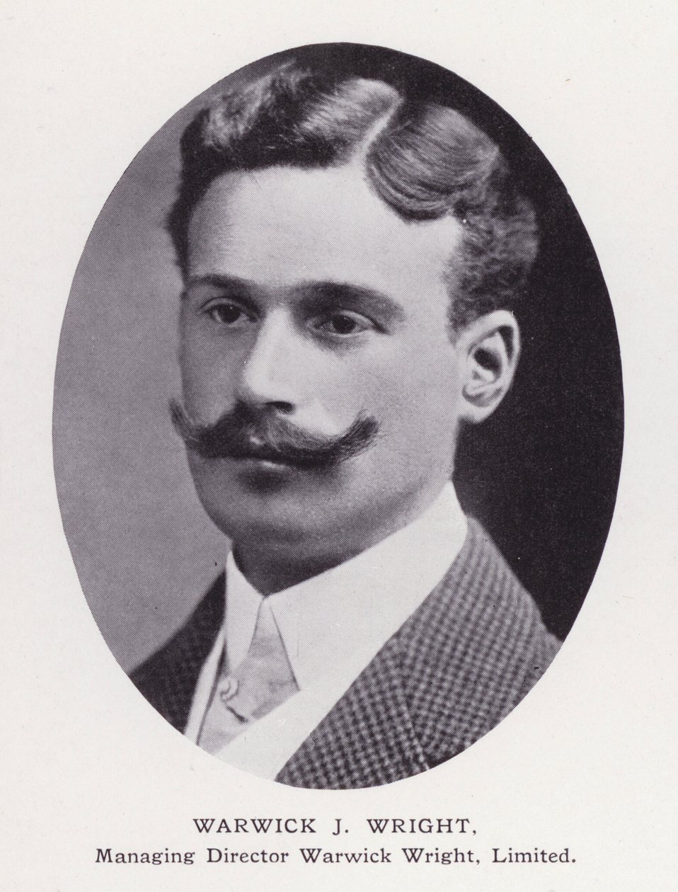 Prominent Men of London: Warwick J Wright (b/w photo) 作者 英国摄影师